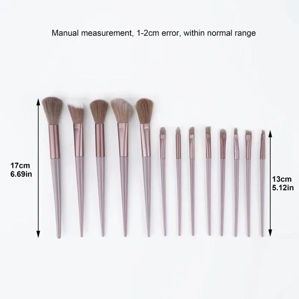 Dusty Rose 13pc Makeup Brushes - Picture 2 of 3